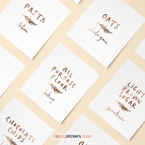 36 Labels • Poppit Minimalist Pantry for Kitchen Storage • Organization Labels - Picture 11 of 17